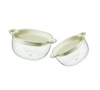UTHCLO 2 piezas Cesta Drenaje Doble Capa Escurridor de Cocina Lavar y Almacenar Alimentos Color Blanco