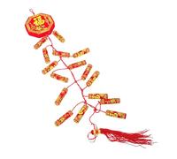 UTHCLO 2 Piezas Chinese Traditional Hanging Decorations Simulated Lucky Ornaments with Tassel For Lunar Year Festival Indoor Outdoor Use