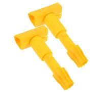 UTHCLO 2 Piezas Clip para Cabezal de Fregona Desmontable de Recambio Resistente para Mopas de y Parquet Compatible con Mopas Industriales y Domésticas Color Amarillo
