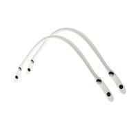 UTHCLO 2 piezas Correas para Bolsos de Mujer de Cuero Sintético de Asas Resistentes y Cómodas para Reemplazo y DIY Color Blanco Accesorio Práctico para Personalizar Bolsos