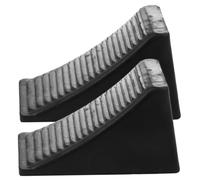 UTHCLO 2 Piezas Cuñas De Rueda De Goma Antideslizantes para Remolques Y VehíCulos Recreativos Estabilizadores PortáTiles De Ruedas para Camiones ATV Y Caravanas 6.29X3.66X3.54In
