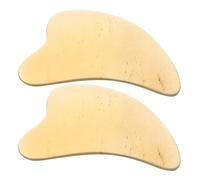UTHCLO 2 Piezas Gua Sha Facial Massager Natural Ox Horn Guasha Scraping Tool For Skin Tightening Relaxation And Improved Circulation Face Sculpting Massage Board