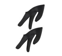 UTHCLO 2 piezas Guantes Resistentes al Calor para Peinado Tres Dedos Protección Térmica Cómoda Diseño Portátil para Uso Casa y Salón Versátiles para Rizador y Plancha