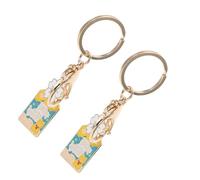 UTHCLO 2 piezas Llaveros Japoneses con Amuletos de Sakura y Conejo Kawaii Diseño Primaveral para Niñas Colgante Estético para Bolso Charms Decorativos