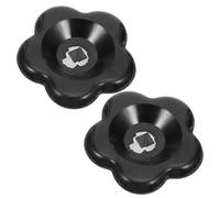 UTHCLO 2 Piezas Manija Válvula del Grifo de Baquelita Negra con Orificio Cuadrado 7x7 Mm, Diseño Ergonómico y Funcionamiento para Grifos Exteriores y Vástagos Industriales