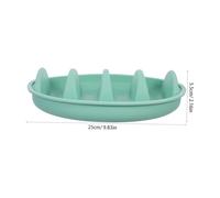 UTHCLO 2 Piezas Platos de Silicona para Taco con Divisores Antideslizantes y Reutilizables Soporte para Tortillas Microondas para Familiar y Fiesta Azul y Verde