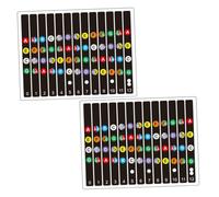 UTHCLO 2 series Pegatinas para Guitarra con Notas y Escalas Musicales para Principiantes Adhesivos Prácticos para Diapasón que Facilitan el Aprendizaje Práctica del Instrumento