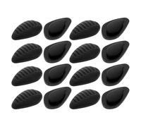 UTHCLO 20 Pares Almohadillas Nasales de Silicona Negras para Gafas de Sol Insertos Triangulares Antideslizantes 05X03 Pulgadas Repuesto Cómodo para Reparación y Uso Diario