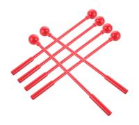 UTHCLO 3 Pares Baquetas de Percusión de Plástico para Xilófono Marimba Glockenspiel Palos Resistentes y Ergonómicos para Accesorios Musicales Versátiles para Práctica y Enseñanza