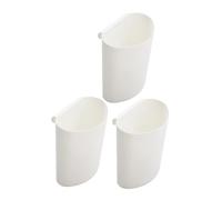 UTHCLO 3 Piezas Cesta Colgante Blanca para Carrito de Almacenamiento Diseño Compacto y Práctico para Organizar Residuos y Accesorios Salón y Hogar