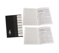 UTHCLO 3 piezas Cuaderno de Partituras Portátil para Principiantes Guitarra y Piano Libreta Pequeña con Páginas de Pentagrama Limpias para Clases y Práctica Musical