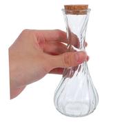 UTHCLO 3 Piezas Juego De Botellas De Ceremonia De Arena Vial De Vidrio Pequeño Pequeños Frascos De Vidrio Recipiente De Transparente Madera