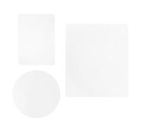 UTHCLO 3 Piezas Placas de Gel Reutilizables para Monoprinting Transparentes y Fáciles de Limpiar y Redonda para Arte DIY Técnicas Mixtas y Proyectos Creativos Infantiles