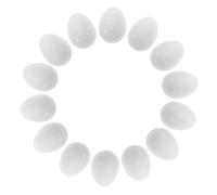 UTHCLO 30 Piezas Huevos Falsos para Huevos de Plástico Sólido para Entrenamiento y Cría de Aves Exóticas Imitación Realista para Prácticas de Incubación y Manejo de Nidos