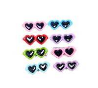 UTHCLO 30 Piezas Pinzas Pelo Mascotas Diseño Gafas Corazón Accesorios Fotográficos Adorables para Cachorros Fiesta Diario Colores Surtidos