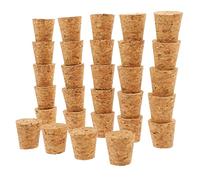 UTHCLO 30 piezas Tapones de Corcho Cónicos de Madera para Botellas Sellado Hermético para Botellas de Multifunctional Cork para Vino Manualidades y Uso Doméstico