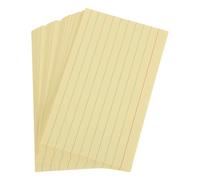 UTHCLO 300 Unidades Tarjetas de Índice Rayadas de 3x5 Pulgadas en Papel Amarillo, Organizadoras Eficientes para Notas y Repaso en Exámenes para Estudiantes