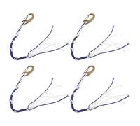 UTHCLO 4 Borlas de Tzitzit para Chal de Oración de Tela y Metal, Decoración Tradicional para Prácticas Espirituales, Accesorio Clásico para Tallit Masculino