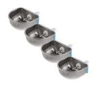 UTHCLO 4 Dispensadores de Agua Extraíbles para Conejos, Bebedero Automático de Acero Inoxidable Pequeño Sistema de Riego para Jaulas, Kit para Mascotas Tetina Antidesbordamiento,