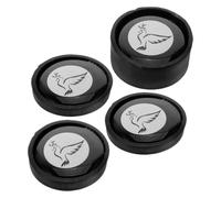 UTHCLO 4 Pads Magnéticos para Sordina de Platillos Batería, Amortiguadores Magnéticos Antirruido, Kit 1 Grande 1 Mediano 2 Pequeños, Accesorio Portátil para Práctica Silenciosa