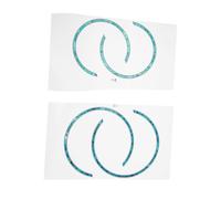 UTHCLO 4 Pegatinas de Roseta del Orificio de Sonido para Guitarra Clásica Fáciles de Aplicar sin Afectar el Sonido Ideales para Partes de Guitarra