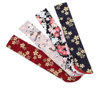 UTHCLO 4 Piezas Accesorios para Ventiladores Plegable fanático Mano Bolsa sostuvo Ventiladores de Viaje portátiles Fans Handheld Fans Punta Ventilador Plegado de Mano Brocado