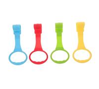 UTHCLO 4 Piezas Anillos de Tracción para Bebés, Anillos de Cuna Portátiles, Soporte para Aprendizaje de Caminar, Plástico Resistente, Fáciles de Color Aleatorio Varios estilos