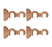 UTHCLO 4 Piezas Base Doble Refuerzo Horizontal y Base Reforzada para Barra de Cortina de Madera de 29mm Adecuado para Renovaciones de Viviendas Clásicas y Dormitorios