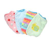 UTHCLO 4 Piezas Chaleco para Perros Pequeños con Diseño de Dibujos Animados Ropa Cálida de Franela para Traje para Fiestas y Protección Frío de Corazón Caballo de Caracol