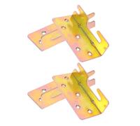 UTHCLO 4 piezas Conjunto de Soportes de Cama de Madera Conectores Rieles para Cabeceras y Pies Herrajes Resistentes para Marcos Instalación Rápida y Estabilidad Mejorada