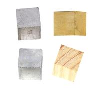 UTHCLO 4 piezas de Densidad para Laboratorios Bloques de Aluminio Hierro y Madera Materiales para Experimentos de Física Escolar y Exploración de Gravedad Específica