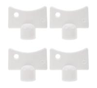 UTHCLO 4 Piezas Llave de Radiador, Llave de Orificio de Sangrado, Abs Blanco, para Válvula de Ventilación de Aire, Grifo y Calentador, Herramienta de Purga de Plomería