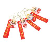 UTHCLO 4 Piezas Llaveros Dragón Decorativos Colgantes Resistentes para Bolsos Accesorios Originales y Adorables para Mochilas Estilo Elegante