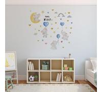 UTHCLO 4 piezas Pegatinas de Pared Decorativas Elefante y Globo Creativas Autoadhesivas para Habitaciones Infantiles y Niñas de Unidades