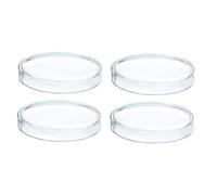 UTHCLO 4 piezas Platos Petri de Vidrio Borosilicato Resistentes al Calor para Laboratorio Química Física Uso Profesional Investigación y Enseñanza Científica