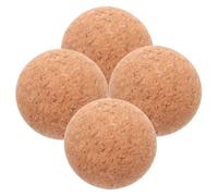 UTHCLO 4 Piezas Tapones de Corcho Reutilizables Bola de Madera para Botellas de Vidrio Tapones Redondos Herméticos para Frascos Manualidades DIY y Decoración Hogar