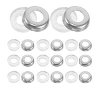 UTHCLO 40 Unidades Arandelas para Varillas de Tensión de Batería Anillos de Goma Transparentes Antiaflojamiento Accesorios para Estabilidad Afinación y Protección de Aro Snare Tom