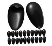 UTHCLO 40piezas Caps De Protección Para Oídos De Coloración Capilares Reutilizables y Impermeables Fundas Para Oídos Negras Protección Contra Calor Para Tintes De Pelo Uso Casa y