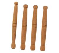 UTHCLO 4piezas Bolígrafo De Acupuntura De Madera Aromática Varilla De Masaje Para Puntos De Acupuntura y Masaje Facial