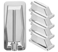 UTHCLO 5 Ganchos de Repuesto para Batería Orejetas Metálicas Plateadas para Caja de Batería Accesorios de Reemplazo Duraderos para Tambores de Jazz de Percusión