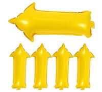 UTHCLO 5 Globos de Flecha Inflables Amarillos Tamaño Pequeño 18X38 CM para Cumpleaños Bodas y Fiestas Globos de Aluminio Decorativos para Señalización y Ambientación Festiva