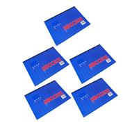 UTHCLO 5 Piezas Formulario de registro de inventario rastreador de finanzas libro organizador de dinero Notebook de gastos e ingresos Libro de registro de gastos comerciales Papel Azul