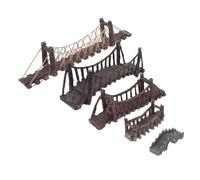 UTHCLO 5 Piezas Miniaturas Puente de Resina para Acuario Accesorios para de Muñecas y Paisajes Artificiales Decoración Micro Paisaje para Tanque de Peces