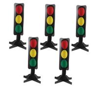 UTHCLO 5 Piezas Señales de Tráfico de Cartón para Decoración Mesa Fiesta Infantiles Accesorios Educativos Juguetes Señales de Tráfico para Cumpleaños Temática Coches de Carrera