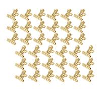 UTHCLO 50 Chinchetas Doradas Metálicas de 31 MM sin Agujero Clips Resistentes para Papel y Fotos Accesorios para Tableros de Corcho Oficina y Hogar 50 Unidades