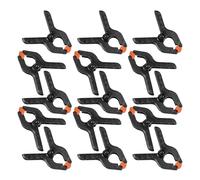 UTHCLO 50 Piezas Abrazaderas Resorte Plástico Clips Sujeción para Fondos Fotografía Carpintería Estudio Bricolaje Soporte Pesadas Resistentes