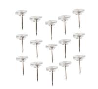 UTHCLO 50 Piezas Chinchetas Transparentes para Corcho y Pizarras Pushpins para Oficina y Manualidades Fijadores Resistentes y Decorativos para Fotos y Compacto