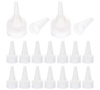 UTHCLO 50 Piezas Tapas Protectoras Transparente para Botellas Cosméticas Vidrio Tapones de Repuesto Antigoteo y Sellado para Hogar