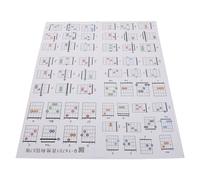 UTHCLO 57 Tarjetas de Acordes de Guitarra para Principiantes Estuche Portátil Guía Musical Instructiva Partitura de Acordes para Práctica y Clases Accesorio Compacto para Aprendizaje
