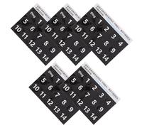 UTHCLO 5hojas Pegatina de Escala para Handpan Diseño de Números de Etiquetas de Escala Musical para Principiantes de Lengua